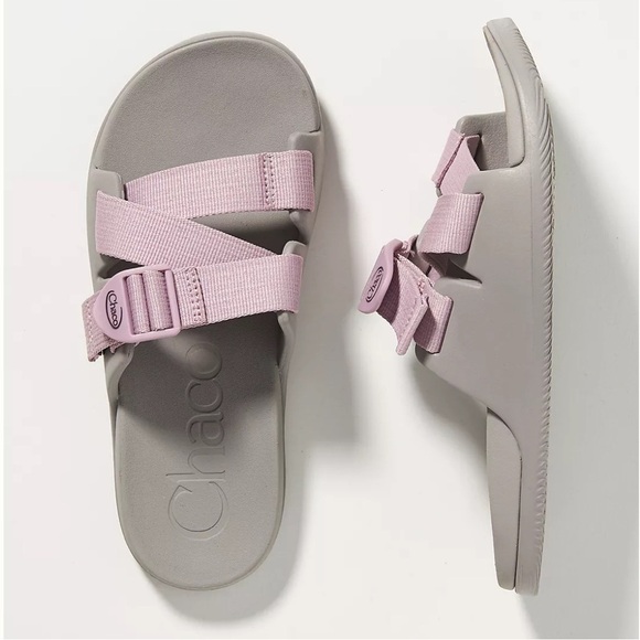 Chaco Women’s Performance Sandals Size 5 - Lightweight EVA Sole - Pink Gray - Picture 2 of 12